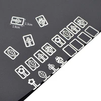 20 pieceslot mini small metal clip bookmark cute cartoon plated sliver bookmarks office school reading supplies stationery gift