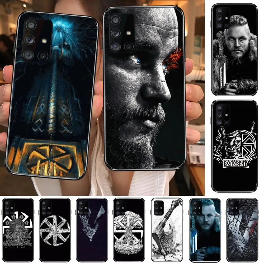 

Vikings ragnar lothbrok Phone Case Hull For Samsung Galaxy A 90 50 51 20 71 70 40 30 10 80 E 5G S Black Shell Art Cell Cover