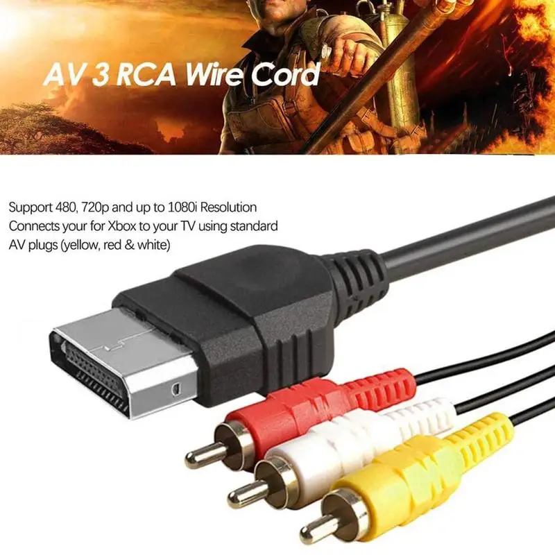 Совместимому с HDMI Мужской до 3 RCA аудио видео кабель AV компонента 1080P Горячая