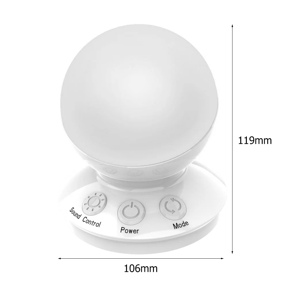

Bedroom Bedside Table Lamp Sleeping Light Bedroom Bedside Table Lamp Smart Sound Control RGB Color Changing Night Light