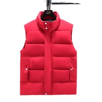 4xl 10xl plus size 2022 winter warm cotton vest men stand up collar vest sleeveless jacket casual fashion men work waistcoat