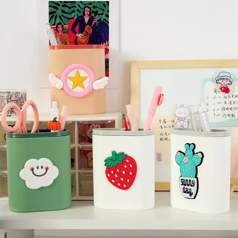 Школьный Настольный ящик для хранения настольная Милая коробка дома офиса школы