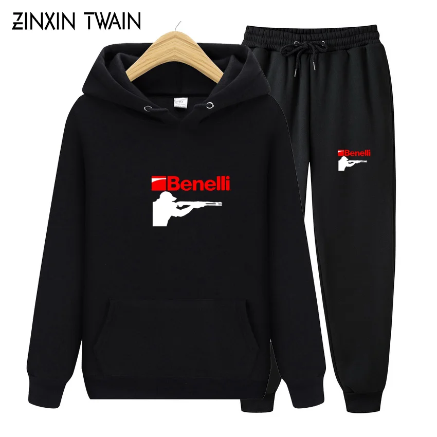 

benelli shotguns 2017 navy Autumn Hoodies Top Hoodie Mens Fashion wool Clothing Sweatshirt Pullover Asian size