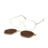 designer women glasses irregular tr90 square myopia sunglasses polarized magnetic clip on eyewear prescription eyeglasses men
