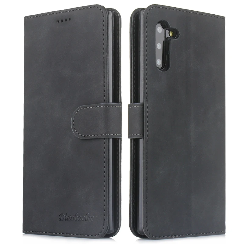 Чехол для Samsung Galaxy Note10 чехол телефона Note9 Note8 Ретро Кожаный бумажник из матовой