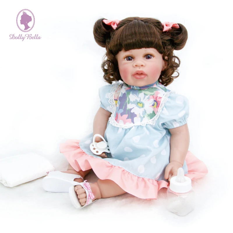 50 см Силиконовая голова руки и ноги с одеждой тела реалистичные Reborn Baby лучшая