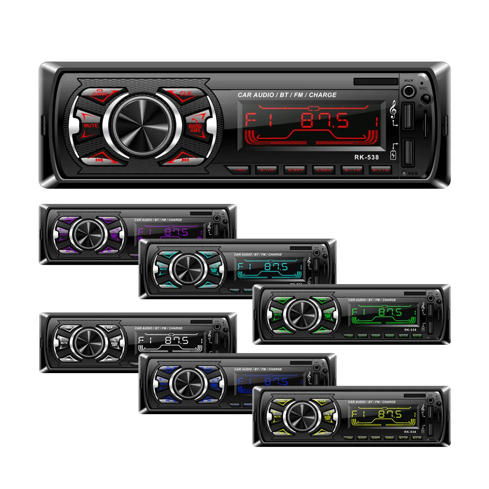 Car Radio 12V Bluetooth Kit MP3 Player Multimedia FM Aux Input Receiver USB with Steering Wheeling Remote Control | Автомобили и