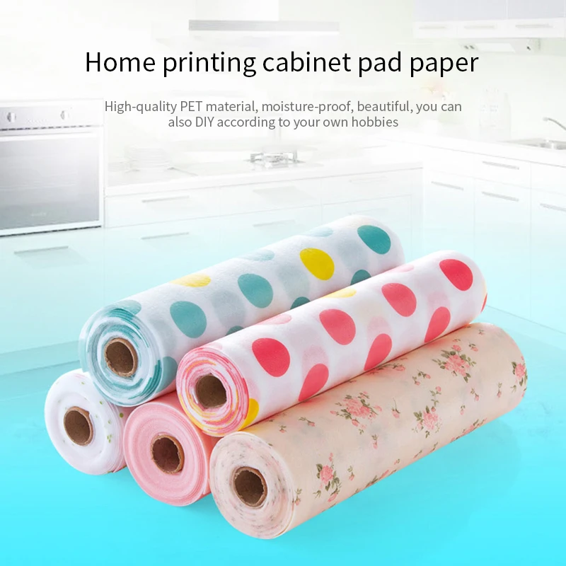 5M Reusable Drawer Mat Contact Paper Cabinet Liner Moisture-proof Waterproof Dust Proof Non-Slip Kitchen Table Shelf Liner Pad