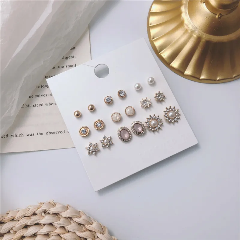 Женские Классические овальные Стразы летние ювелирные украшения в Корейском