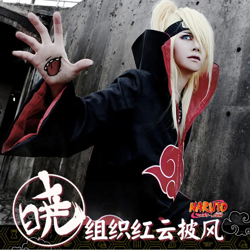Аниме Наруто Косплей Костюм Akatsuki Uchiha Itachi Shuriken повязка на голову Аксессуары