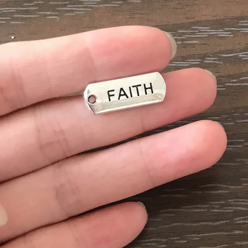 12 шт оптом вера очарование вдохновляющие подвески из цинкового сплава