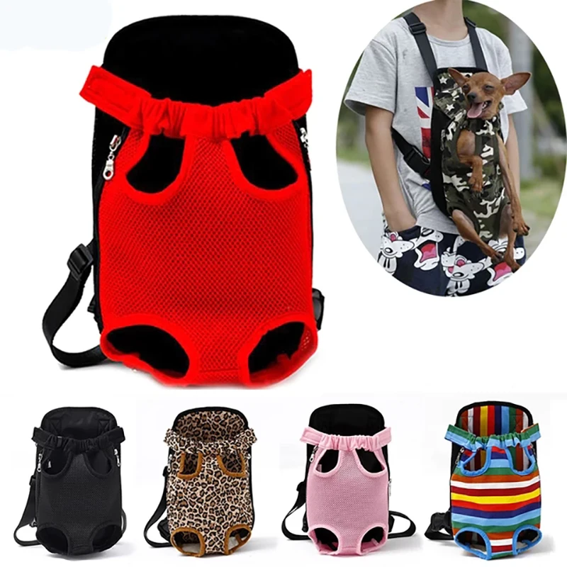 Сетчатый Рюкзак-переноска для собак дышащий Камуфляжный ранец путешествий на