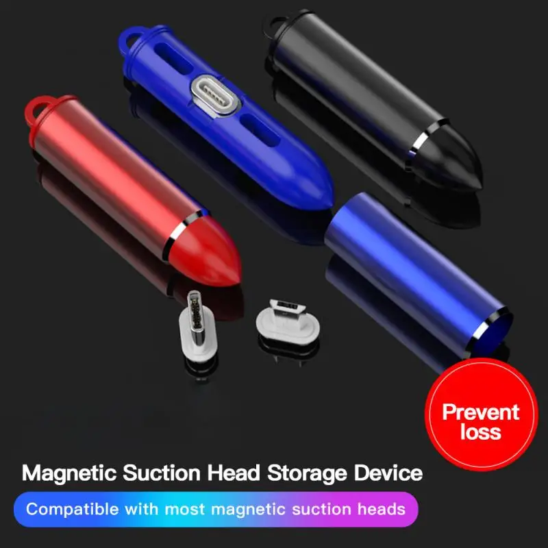 1 шт. Универсальный Магнитный Кабельный штекер коробка для хранения Тип C Micro USB 8