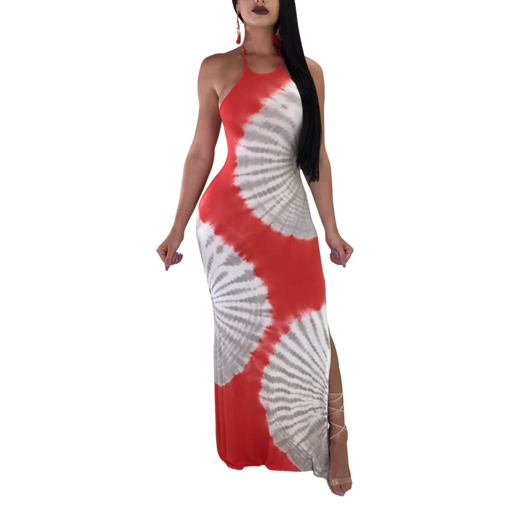 2019 классическое печатное сексуальное длинное платье на бретельках женское |