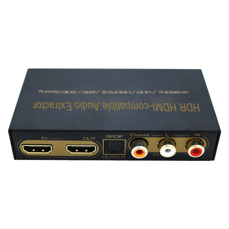 Larryjoe HDR HDMI совместимый аудио экстрактор 4K @ 60Hz UHD HDCP2.2 ARC EDID настройки 2 0 V