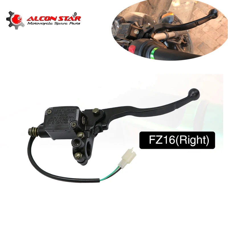 Alconstar-FZ16 дисковый тормозной насос на мото Правый Мотоцикл тормоза сцепления Рычаги Главный цилиндр для YAMAHA FZ16
