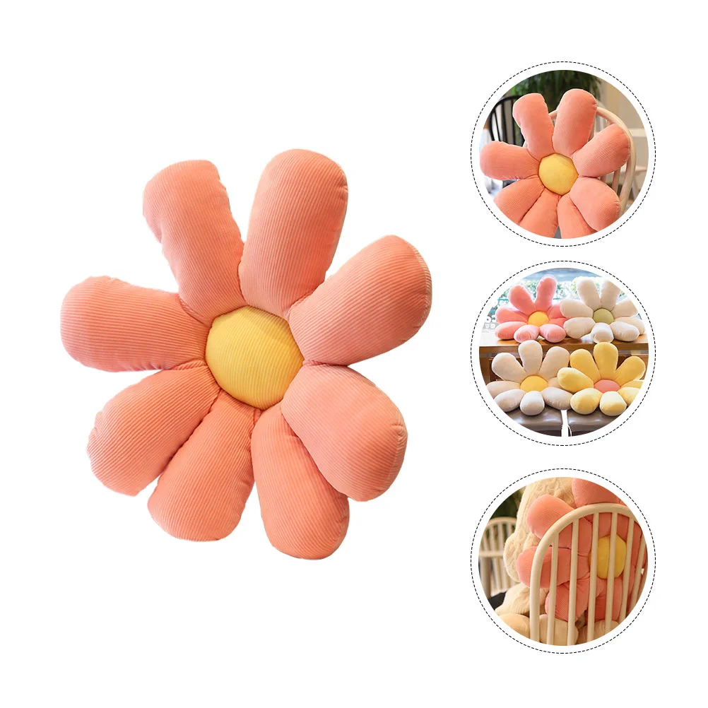 

1pc Delicate Flower Design Seat Cushion Plush Cushion Cartoon Chair Mat