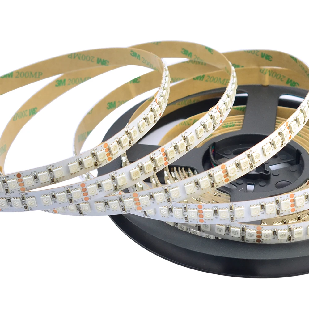 Однорядная суперъяркая RGB серия DC12 и 24 В 5050SMD 600 Светодиодная s Гибкая светодиодная