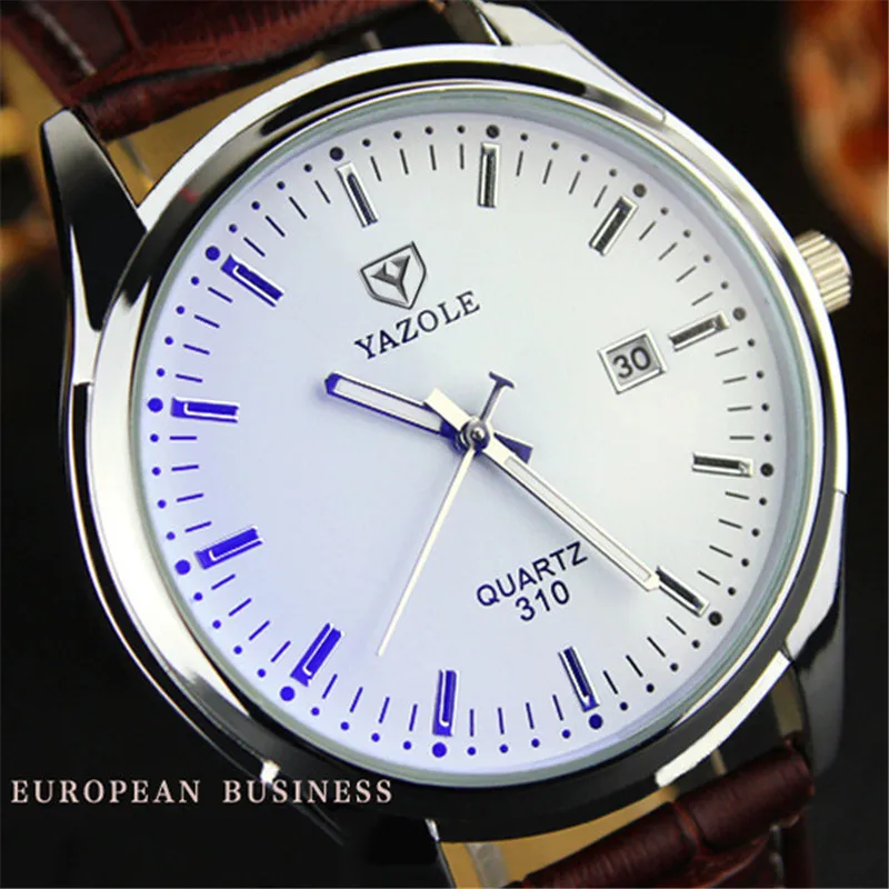 

Часы наручные женские кварцевые, модные деловые водонепроницаемые с синим лучом, с календарем, светящимися стрелками, для пар