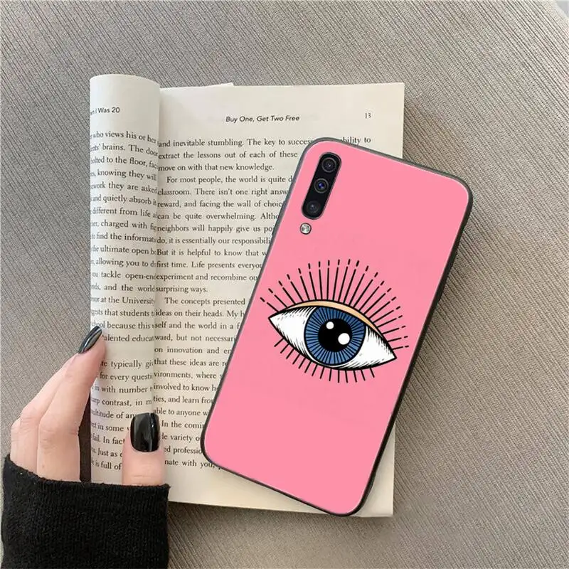 

evil eyes lucky article Phone Case For Samsung A51 A32 A52 A71 A50 A12 A21S S10 S20 S21 Plus Fe Ultra