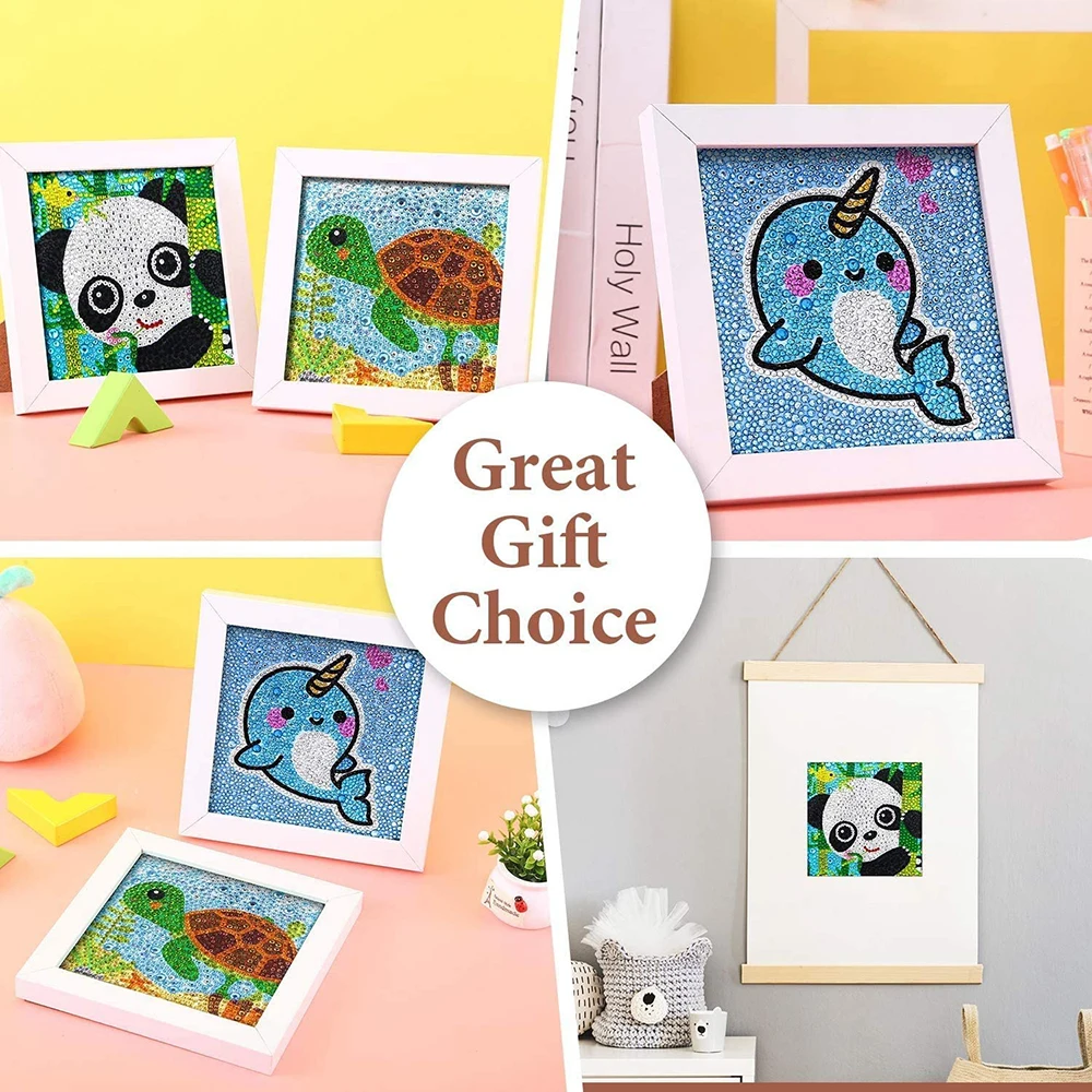 

5D DIY Diamond Painting Kit for Kids Full Drill Painting by Number Kits Easy to DIY Diamond Painting Art and Crafts Set