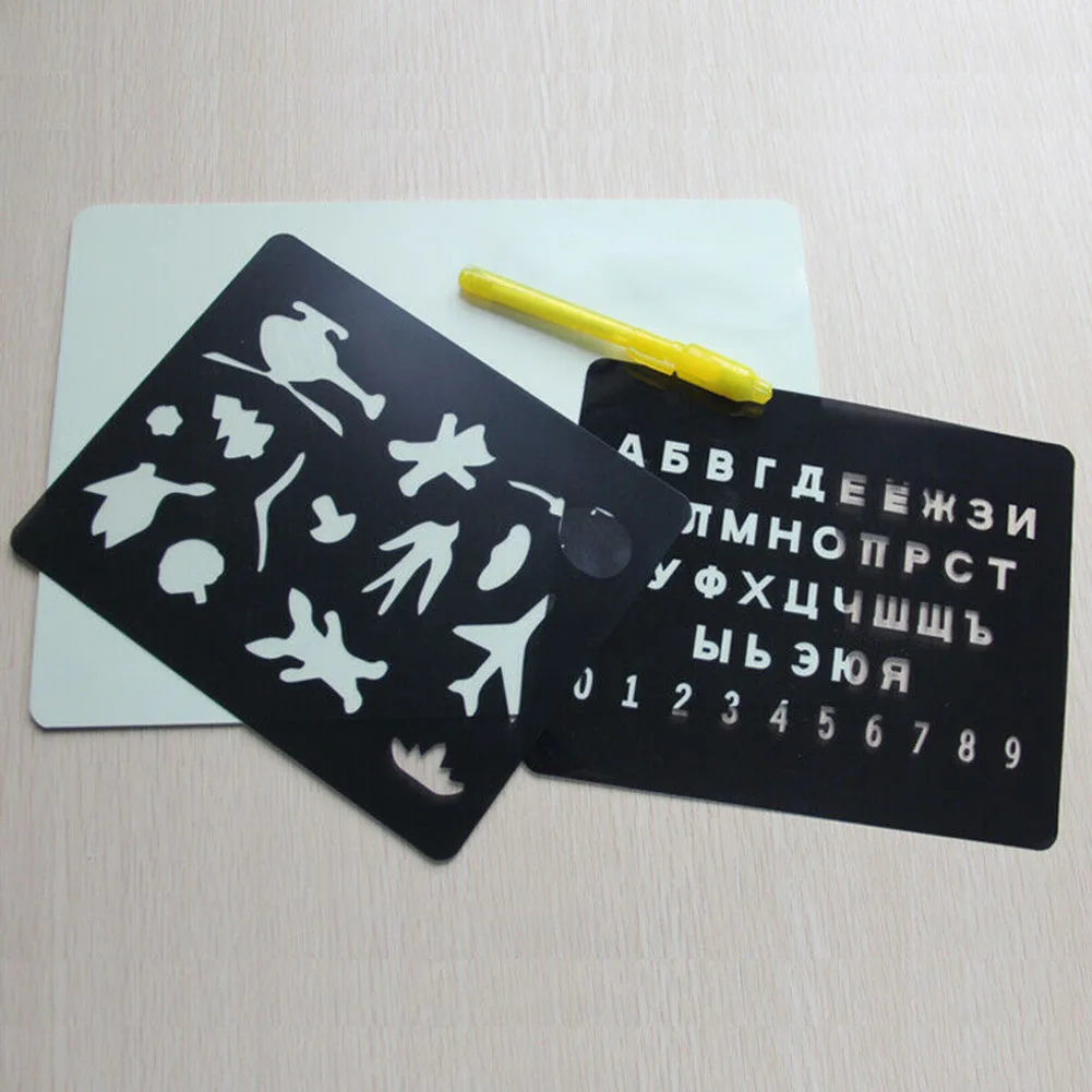 

Light up Drawing Fun Developing Toy Draw Sketchpad Board Portable for Children Kids GK99