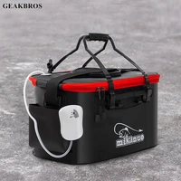 thicken fishing bag folding eva fishing bucket portable live fish box storage outdoor waterproof camping hiking bag fishing tool
