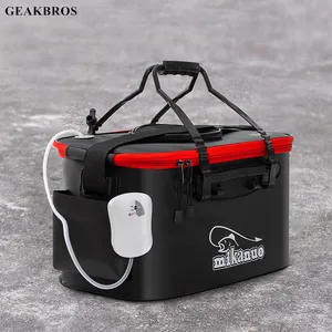 Утолщенная Рыболовная Сумка, складное ведро для рыбалки из ЭВА, портативный ящик для живой рыбы, для хранения на открытом воздухе, водонепроницаемая сумка для кемпинга, походов, Рыболовный инструмент