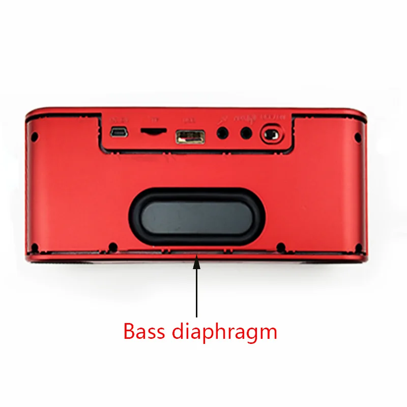 Портативный Bluetooth мини-динамик 2 0 каналов + басовая диафрагма FM-радио USB диск