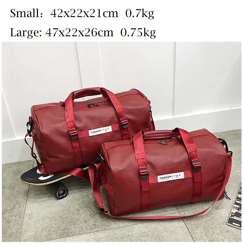 Multifunctional Gym bag Soft Leather Travel Bag Women Crossbody fitness yoga Sport Large Men Shoulder Storage Tote for Shoes |