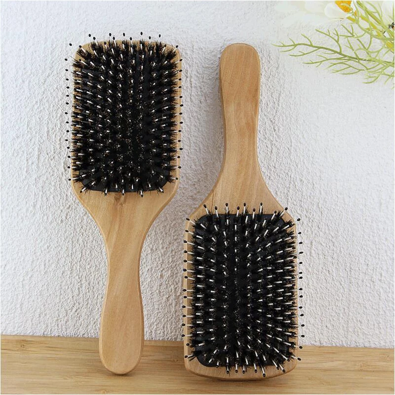 

New Boar Bristle Hair Airbag Brush Air Cushion Smooth Hair Scalp Massage Comb Professional Tangled Hair Bursh