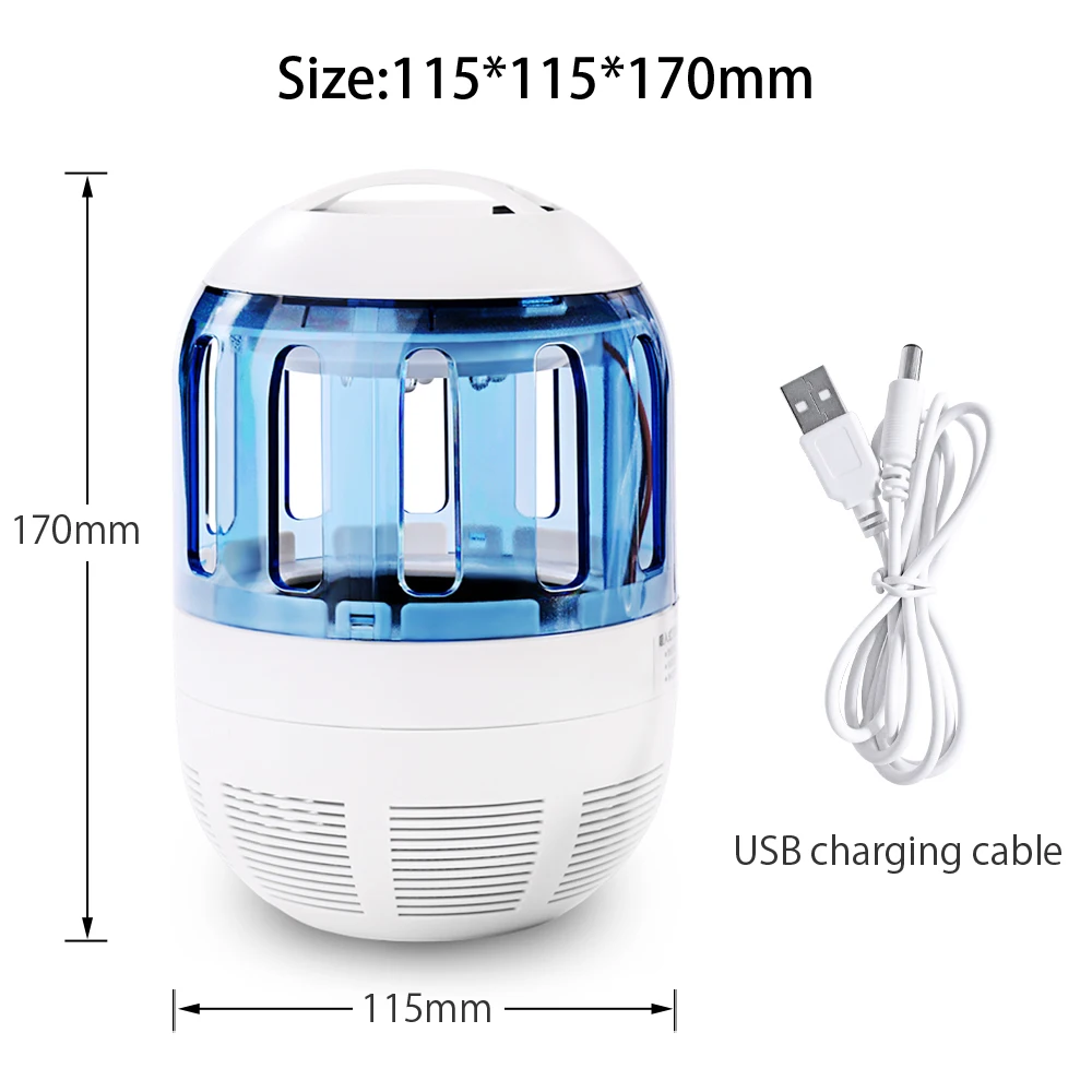 

Electronic Home Ultra Silent Inhalant Mosquito killer lamp Led Insect Bug Zapper Fly Pest Control Light Killing Lamp