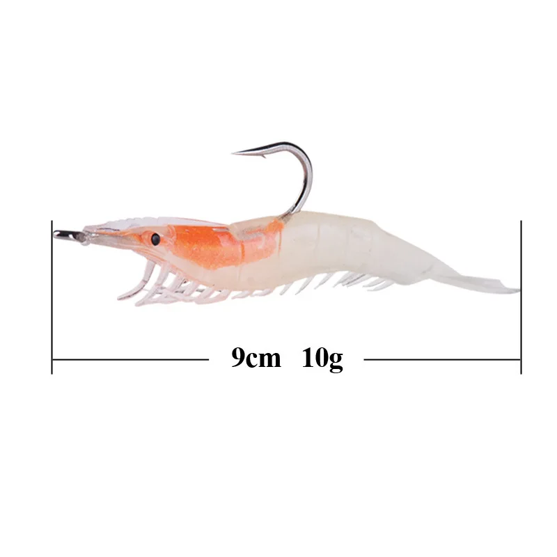 Мягкие приманки рыболовные с металлическим крючком из свинца 9 см 10 г рыба