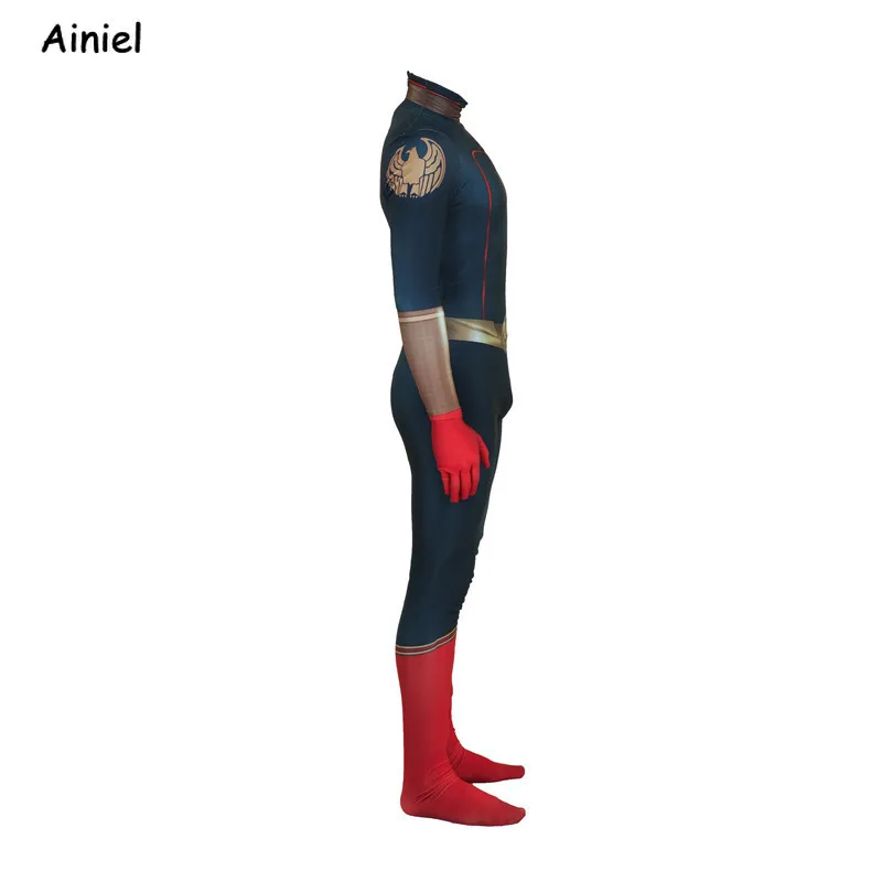 Мальчишки Homelander Косплэй костюм красного дерева мантии Для мужчин 3D лайкра зентай