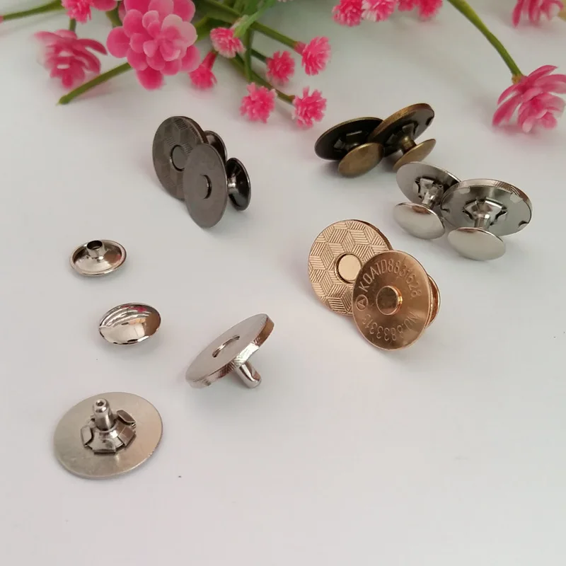 10 комплектов 18 мм двойные заклепки магнитные пуговицы металлические для сумок