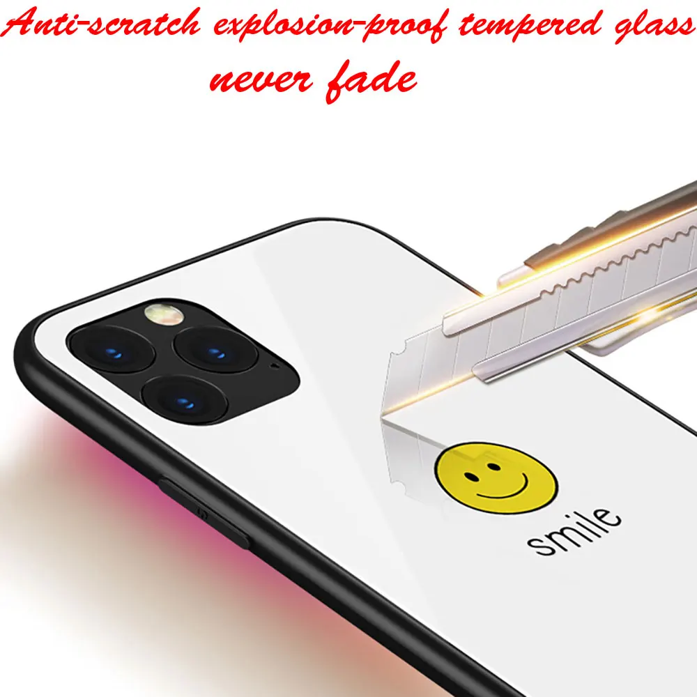 Чехол из закаленного стекла чехол для iPhone 5 5S SE 6 6S 7 8 Plus 11 Pro X XR XS Max Pro