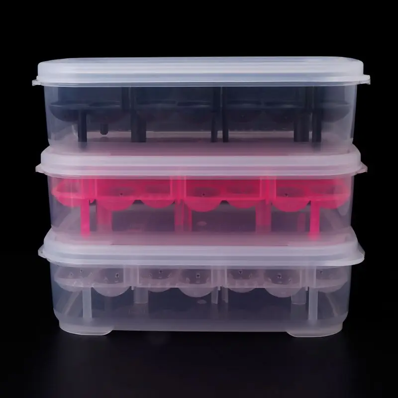 

Reptile EggIncubator 14 Slots Professional Transparent Cover For Lizard Snake Gecko Eggs Hatcher Hatching Box Case Tray Plastic