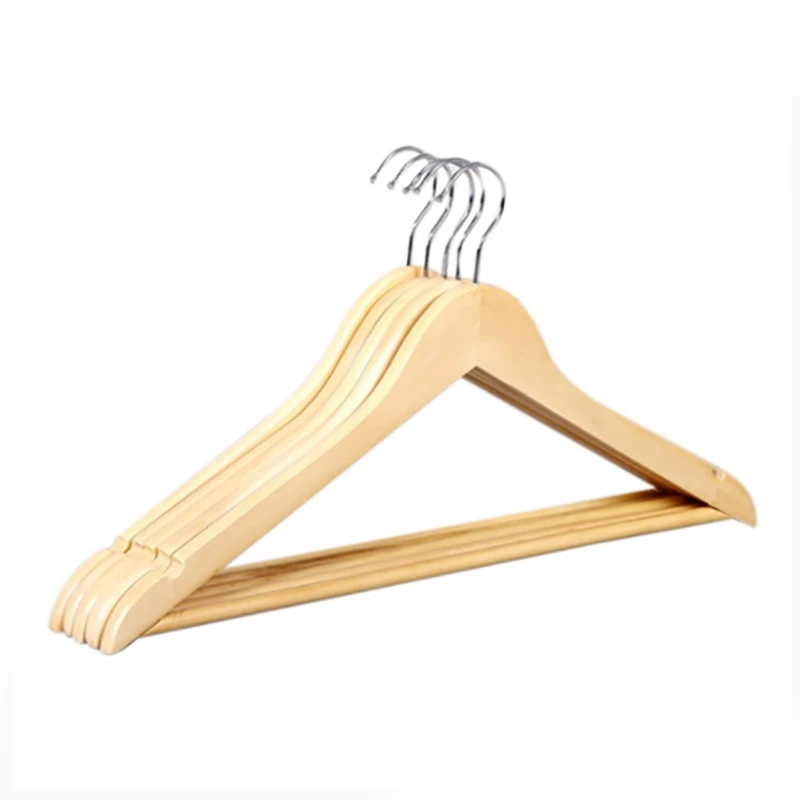 

AT69 -10 шт. Вешалка из цельной древесины Non-Slip Вешалки для одежды рубашки свитера платье вешалка для сушки стеллаж для хранения одежды