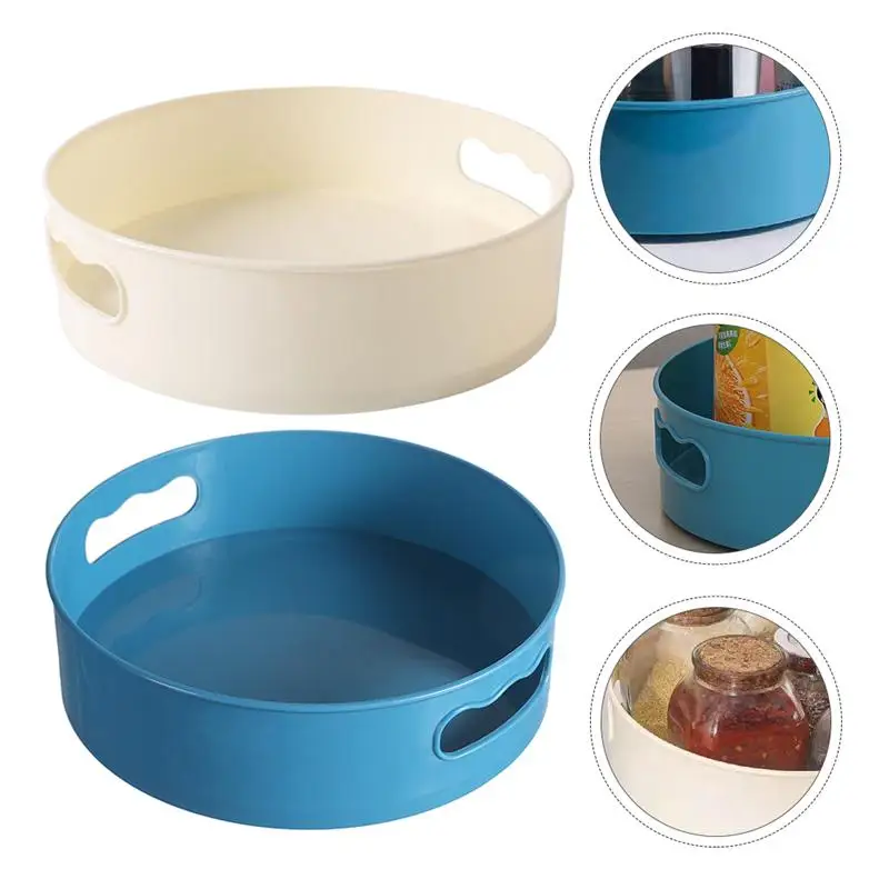 

2pcs Desktop Organizer Desktop Box Cosmetic Case Storage Case for Dorm Office Home Room