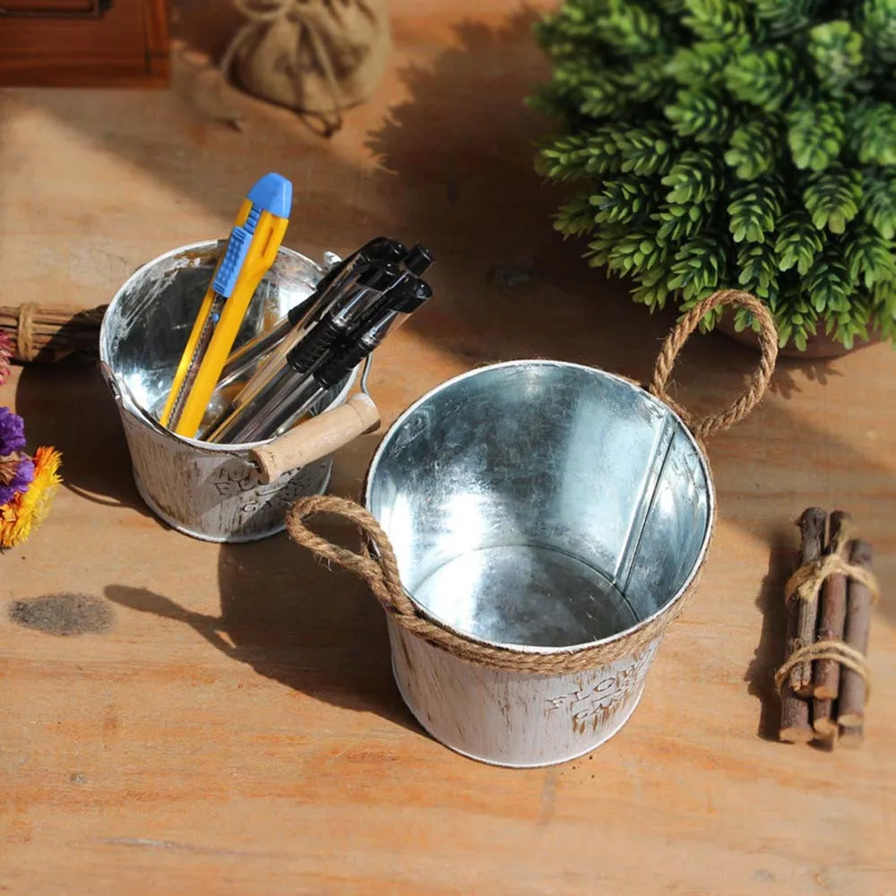 Креативный металлический железный бочонок цветочный горшок подвесной Балконный