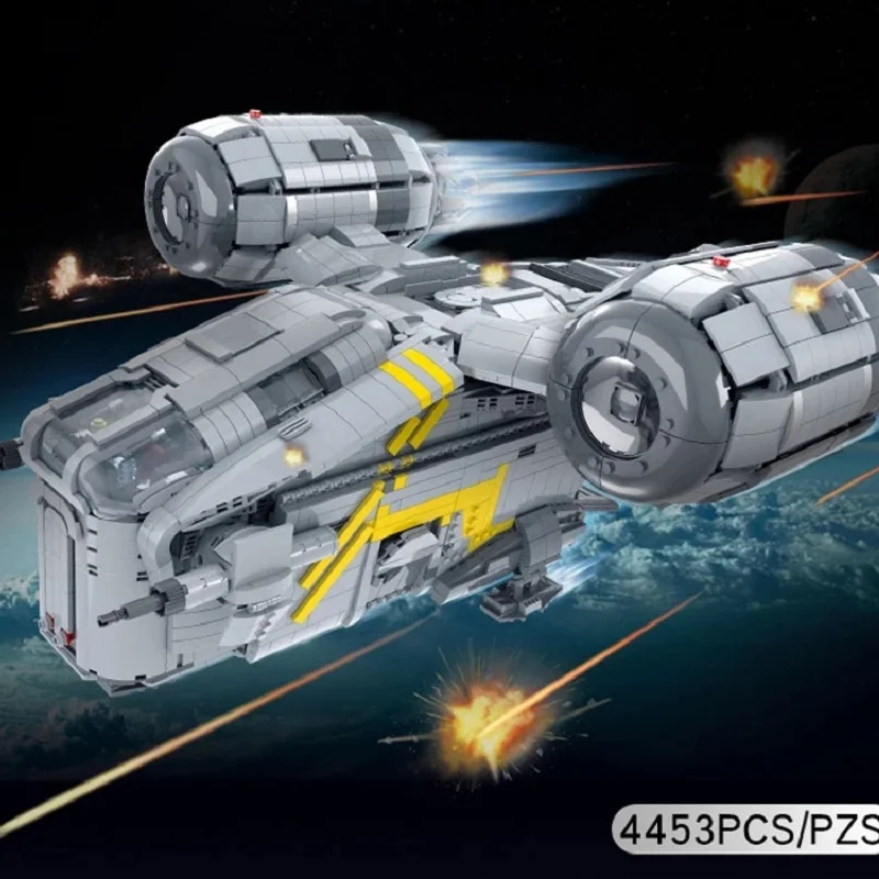 

In Stock MOC 60017 75292 Star Toys Wars The UCS Razor Crest Compatible 4453+pcs Building Blocks Model Bricks Kids Birthday Gifts