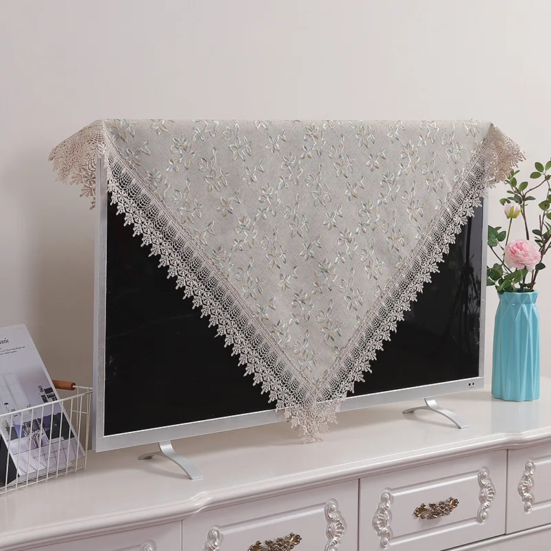 Кружевная льняная скатерть в европейском стиле чехол для чайного столика