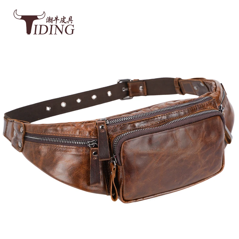 

Man Chest Bag Genuine Leather Men Travel Vintage Casual Chest Pack Bags Male Crossbody Bags Real Leather
