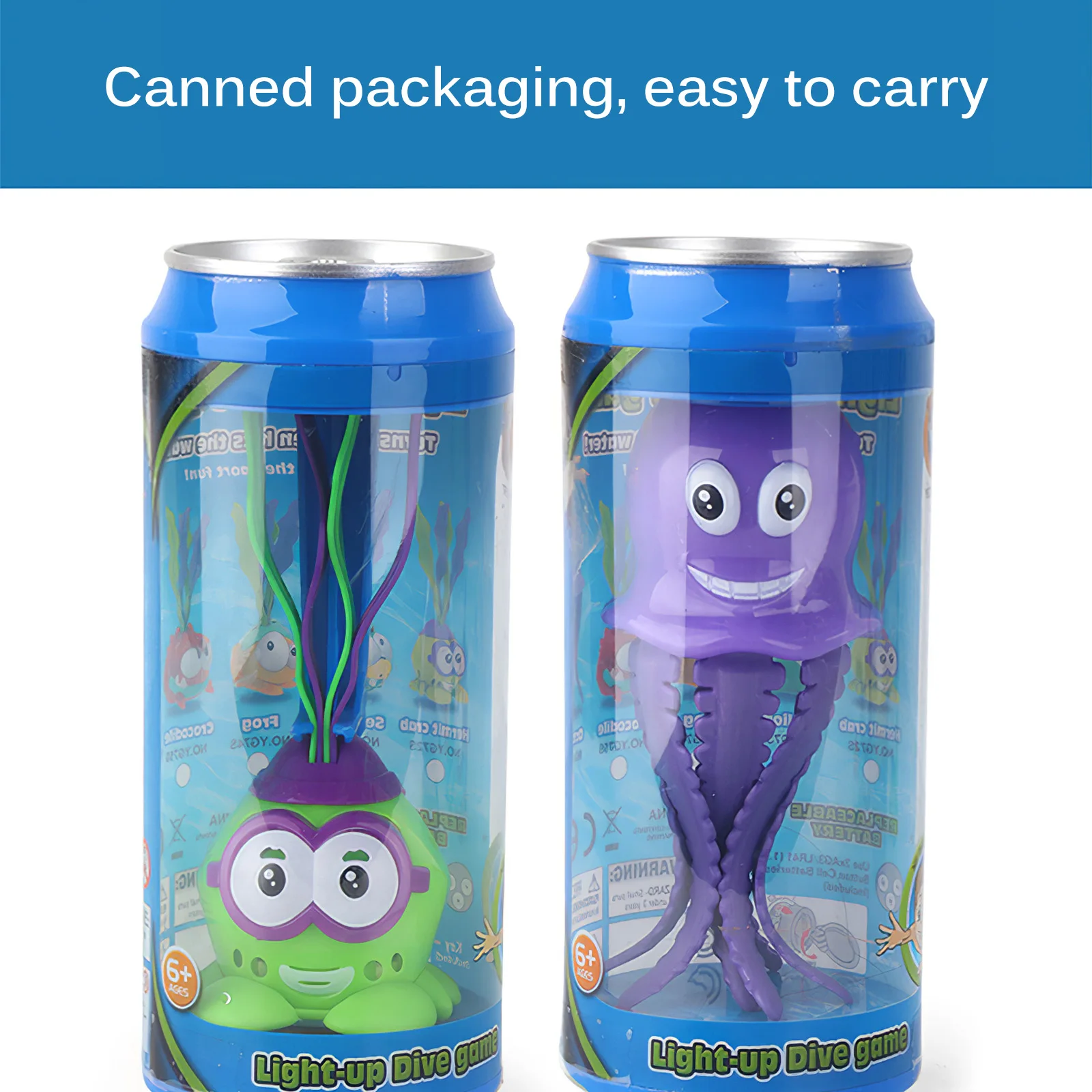 

3pcs Baby Bath Toys Kids Led Lighting Up Water Floating Toy Glowing Beach Toys For Children Luminous Toys Seaweed Diving Toys