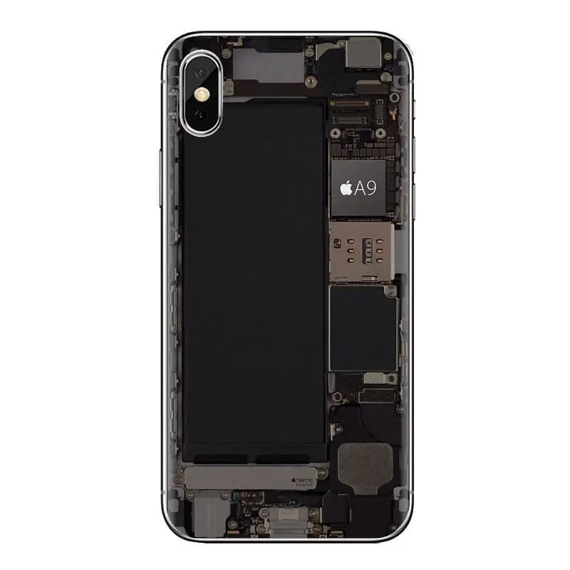 Материнская плата компьютера печатная ТПУ чехлы для huawei Honor 7X V10 6C V9 6A Play 9 mate 10 Pro Y7