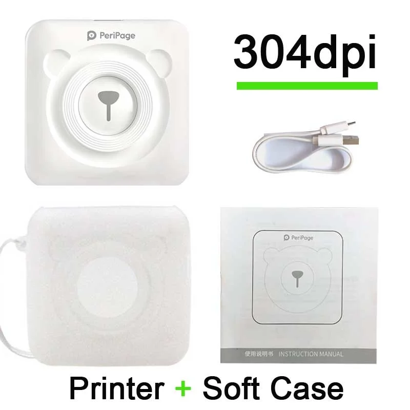 Портативный термопринтер Peripage a6 принтер для бирок bluetooth мягкая