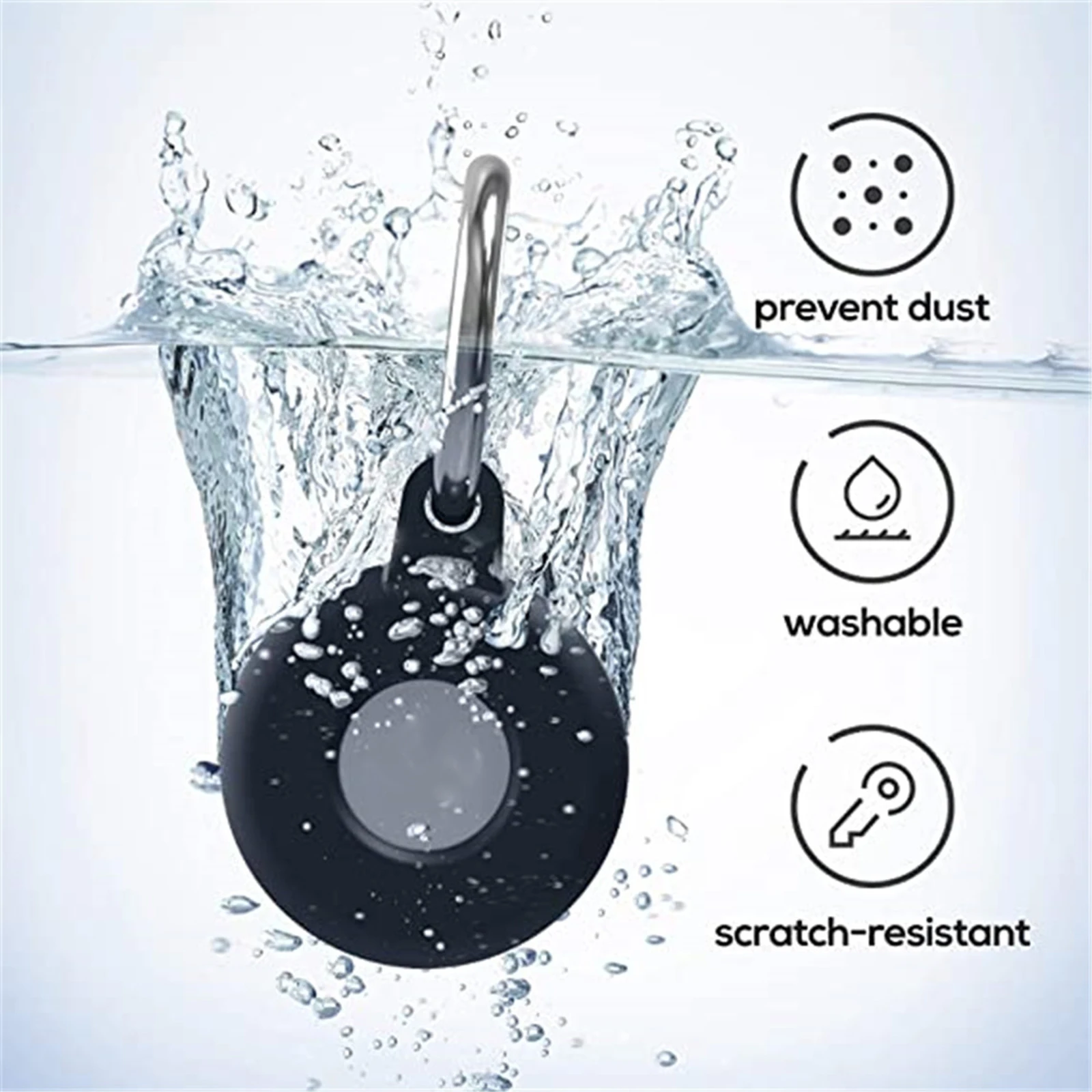 

Защитный чехол для AirTag, силиконовый защитный чехол-Бампер для Apple airтеги, трекер, пряжка