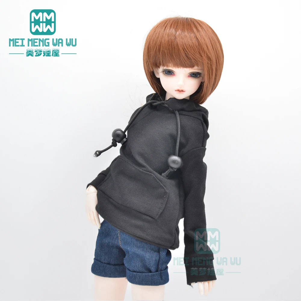 Одежда для кукол BJD 30-45 см 1/4 дюйма MSD MYOU YOSD модный свитер с капюшоном белый черный