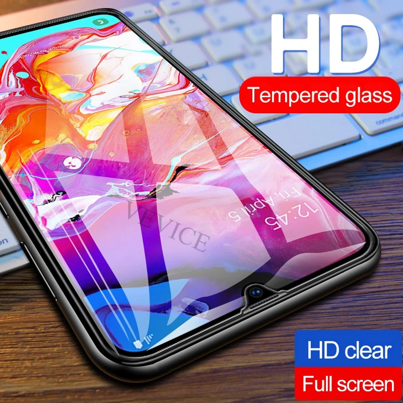 9H полное покрытие из закаленного стекла для Samsung Galaxy A8 2018 Защита от царапин экрана