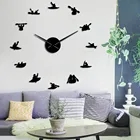 Часы сделай сам на лодках, большие часы, часы, современные спортивные, настраиваемые пользователем, большие часы, морячок, корабль, Бескаркасный Декор для комнаты